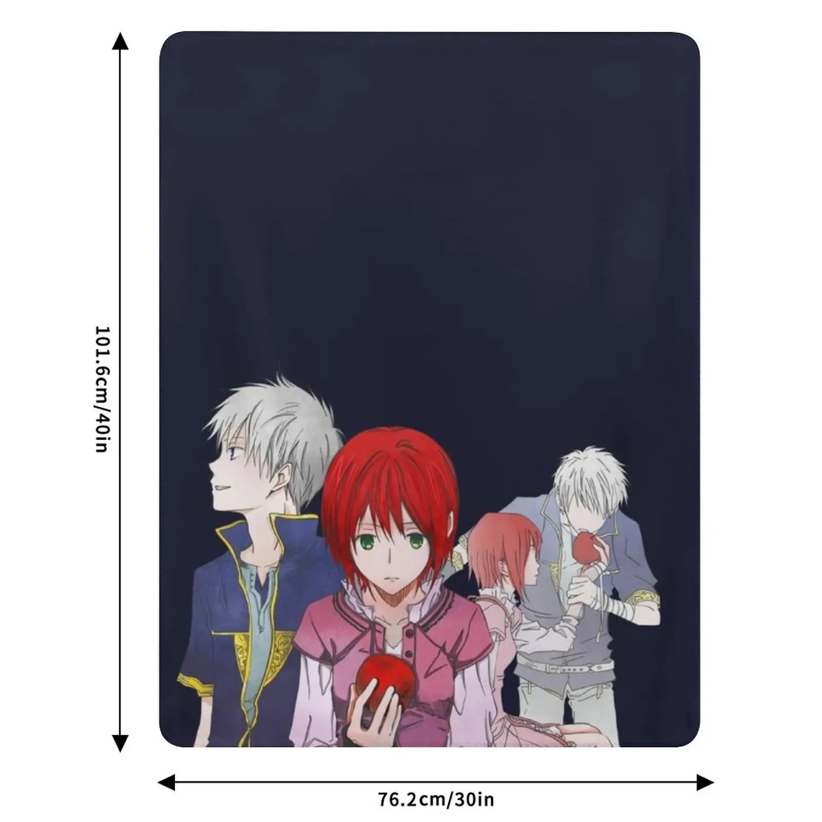 Akagami no Shirayukihime رمي بطانية متعددة الأغراض الفانيلا سرير ناعم بطانيات جميلة