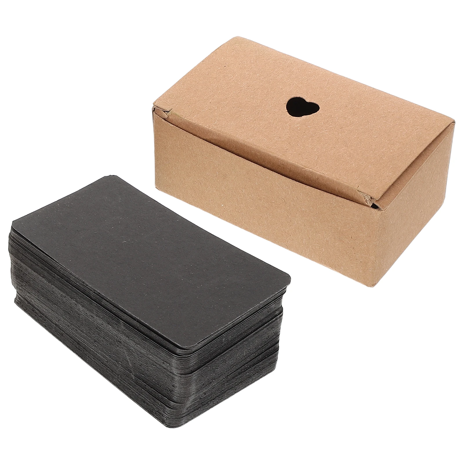 

100 Pcs Black Blank Cards Ideal for DIY Projects Learning Entertainment Collection Sturdy Paper Blank Playing Note Bookmarks