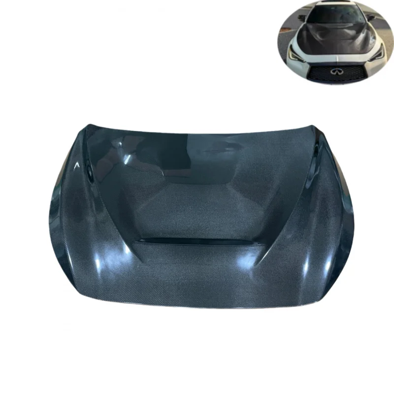 

Капот из углеродного волокна в стиле GTS для Infiniti Q50 2014-2021 капот двигателя