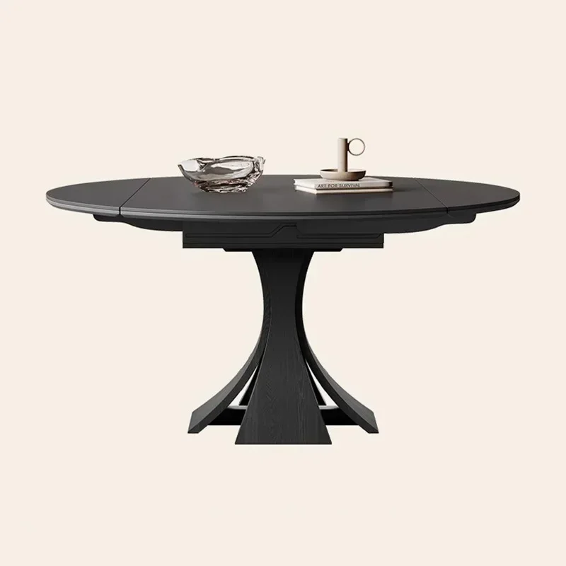 47.2 Inches Luxury Extendable Dining Table Restaurant Relaxing Round Table Living Room Meeting Home Furniture