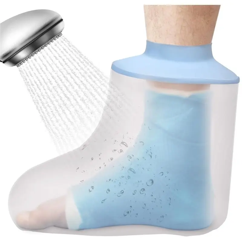 Foot Shower Protector For Adults-Waterproof Post-Op Shower Cover, Cast Cover, Foot Cover