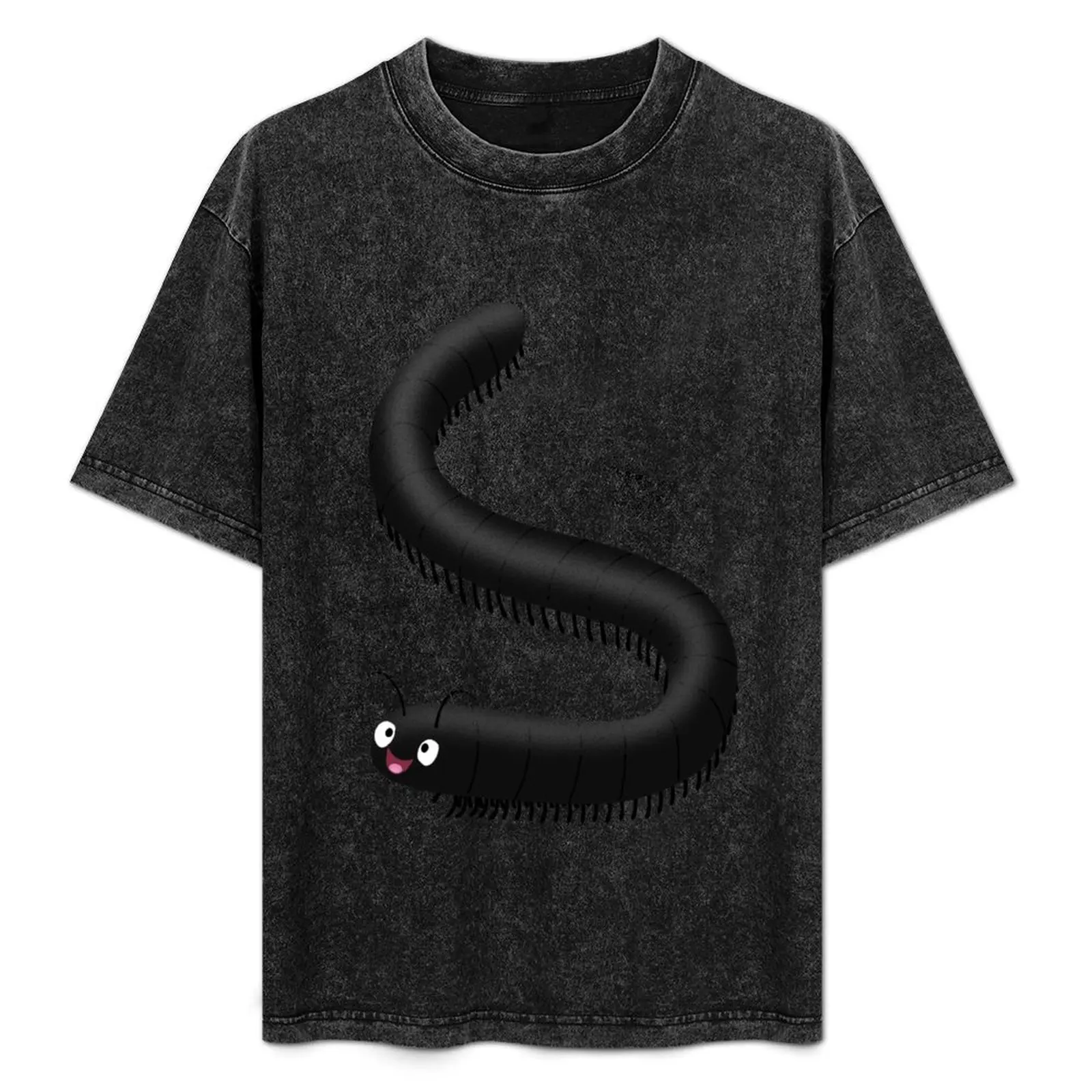 

Cute millipede cartoon illustration T-Shirt cheap stuff vintage clothes plus size clothes summer clothes designer t shirt men