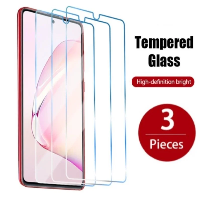 3PCS Full Cover Glass For Samsung A50S A70S A10S A20S A30S A40e Screen Protector Samsung Galaxy S20 FE S10 Lite S6 S7 glass