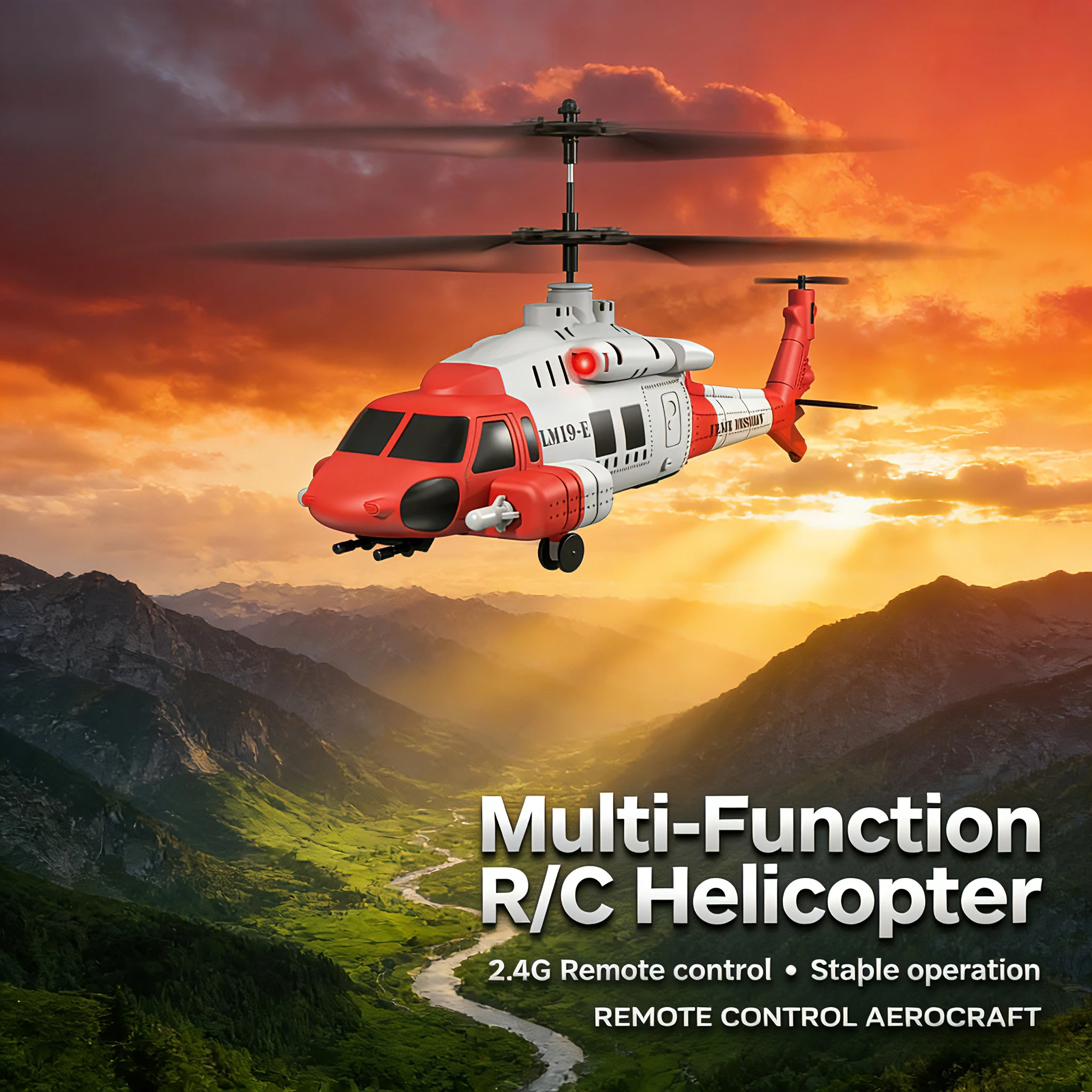 

Новая 3,5-осевая модель вертолета Black Hawk LM19-E оснащена катапультным устройством и управлением по фиксированной высоте.