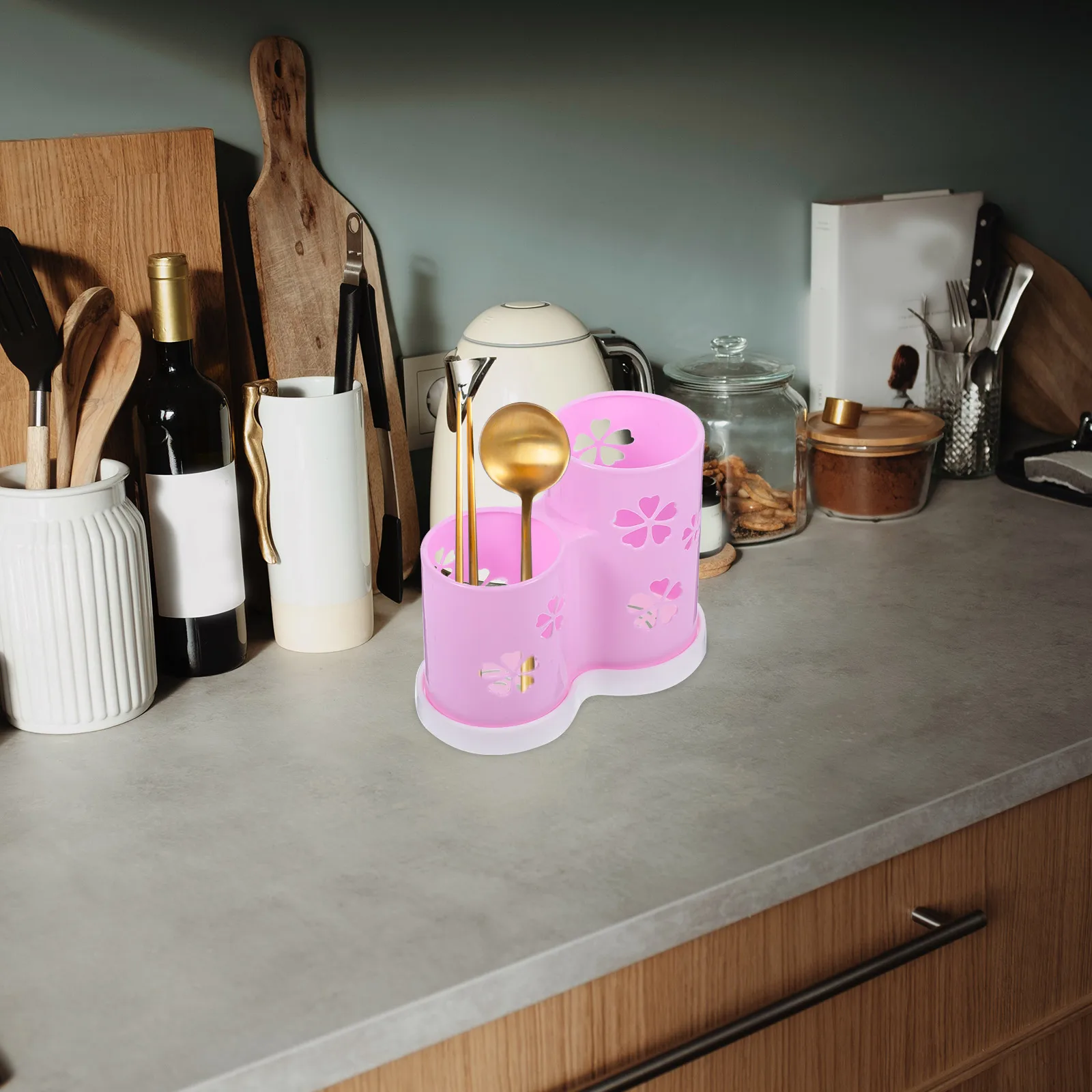 

Plastic Chopsticks Holder Multifunctional Storage ganizer Draining Tableware Utensil Eco Friendly Smooth