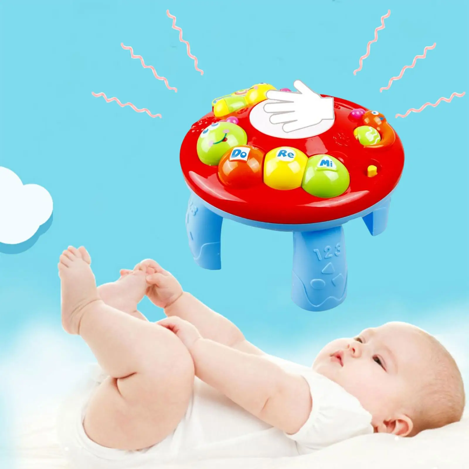 Table with Lights Preschool Learning Developmental Toys Year , Old Girl Toys Boy Gift