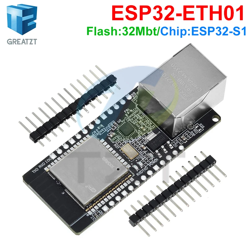 WT32-ETH01 Embedded Serial Port Networking Ethernet Bluetooth-compatible WIFI Combo Gateway MCU ESP32 Wireless Module Board