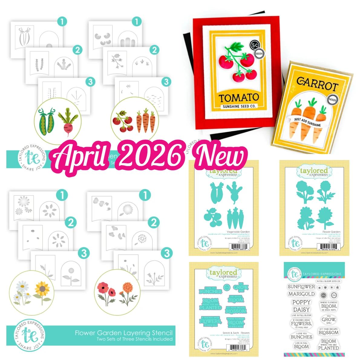 

Taylored Vegetable Garden Flower Garden Layering Stencil Metal Cutting Dies Stamp for DIY Handmade Scrapbook Card April 2026 New