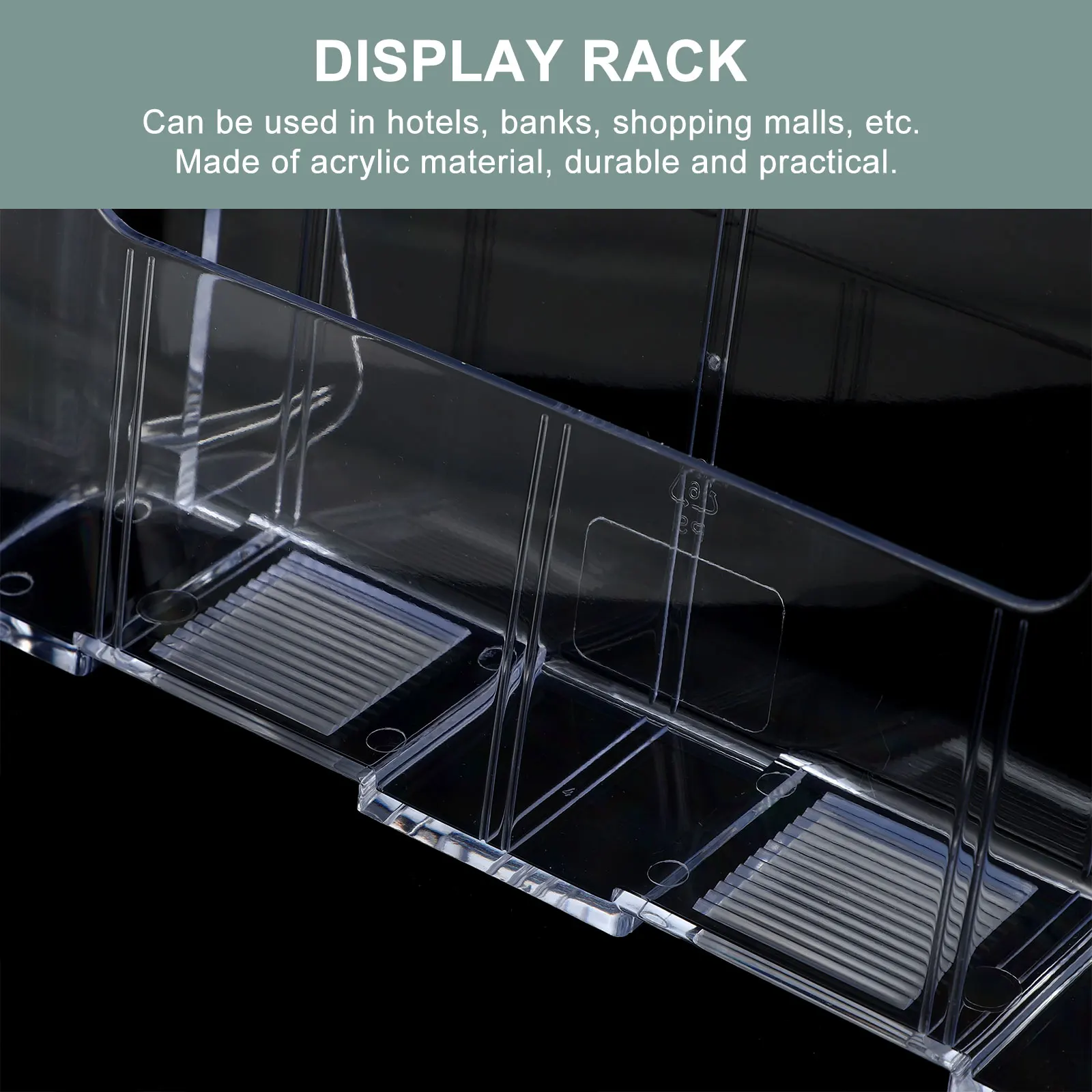 

Stand Book Organizer Name Boxes Shelf File Display Business Holder Acrylic Booklet
