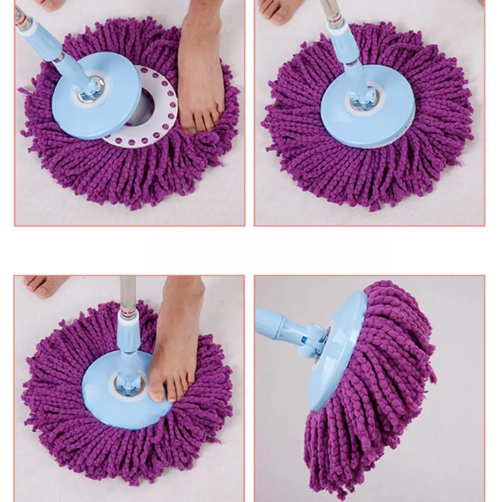 360° Rotating Household Magic Replacement Mop Head Cleaning Pad Microfiber Floor Mop Head Household Kitchen Supplies