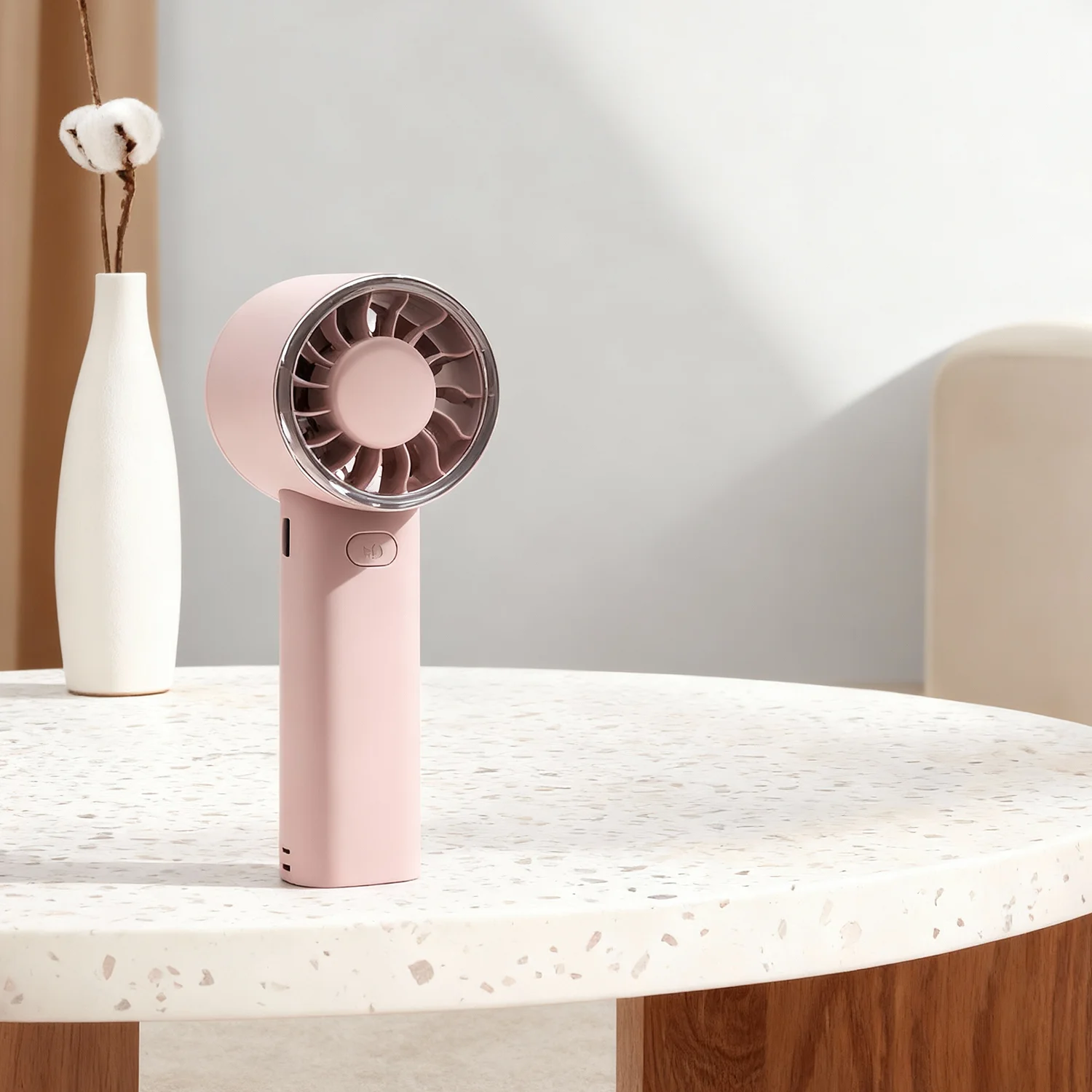 High-Energy and Efficient Power Fan SK105 with Aviation Turbine Engine Air Guide System New MIMI Design Handheld Fan