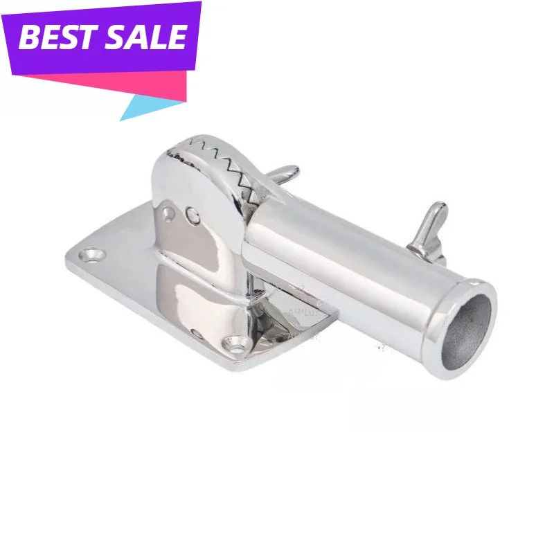 180 Degree Rotatable Outdoor Flagpole Mounting Base Wall Lamp Post Holder 316 Cast Steel