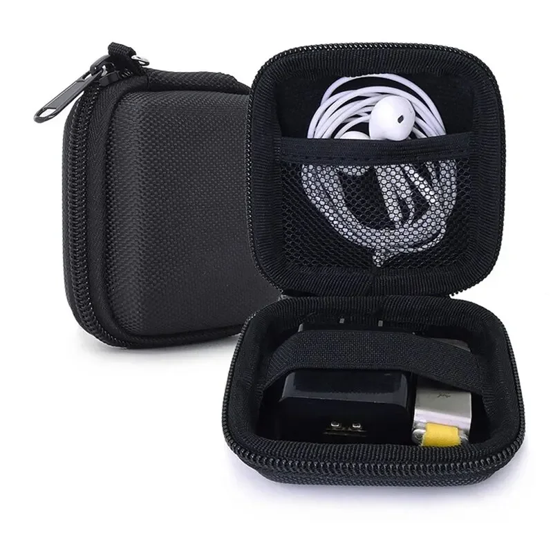 Custodia per auricolari portatile Borsa per organizer per cavi dati Custodia multifunzionale per gadget digitali per caricabatterie Custodia protettiva per disco U