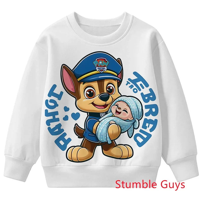 باو باترول الاطفال ربيع الخريف هوديي البلوز الكرتون أنيمي بنين بنات دافئة ملابس ربيع الخريف غير رسمية #6