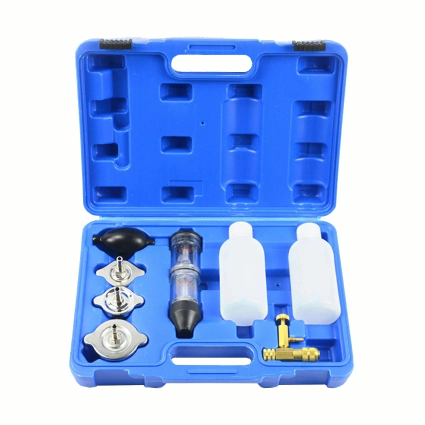 8PCS Combustion Leak Tester Kit CO2 Leak Detector for Cars Trucks Road Tractors Excavators