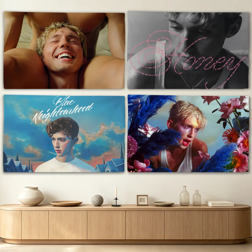 Singer Troye Sivan flag Advertising Banner for Camping Decoration Outdoor & Garage Wall Hanging Decorations