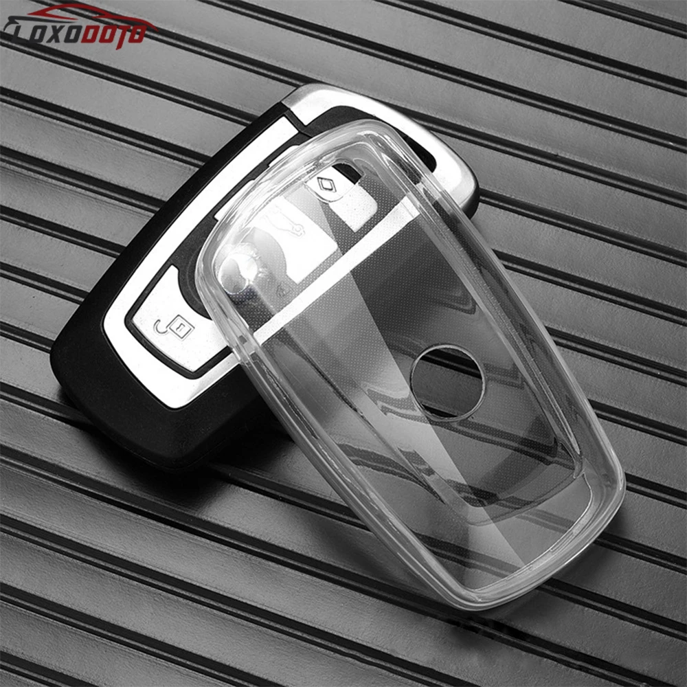 TPU Transparent Car Key Case Cover For BMW CAS4 1 3 5 7 Series E90 E92 E93 E83 X1 X3 X4 X5 F10 F20 F25 F30 F34 F36 F40 F80 550i