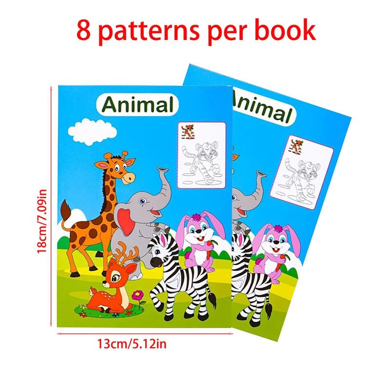 6 Themed Coloring Books Suitable For Children Or Teenagers, Used For Training, Art Enlightenment, And Stress Relief For Teenager image 2