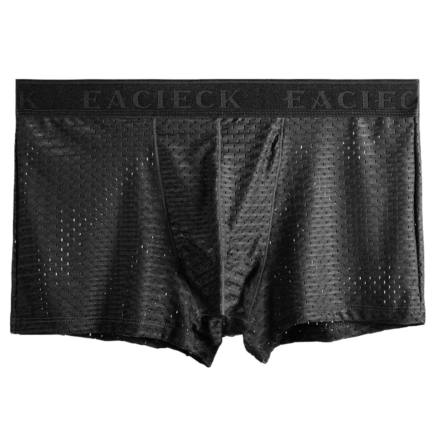 

Men's Underwear, Ice Silk Mesh, Breathable Four-corner Pants, Transparent and Sexy Flat-angle Short Pants, Summer Thin