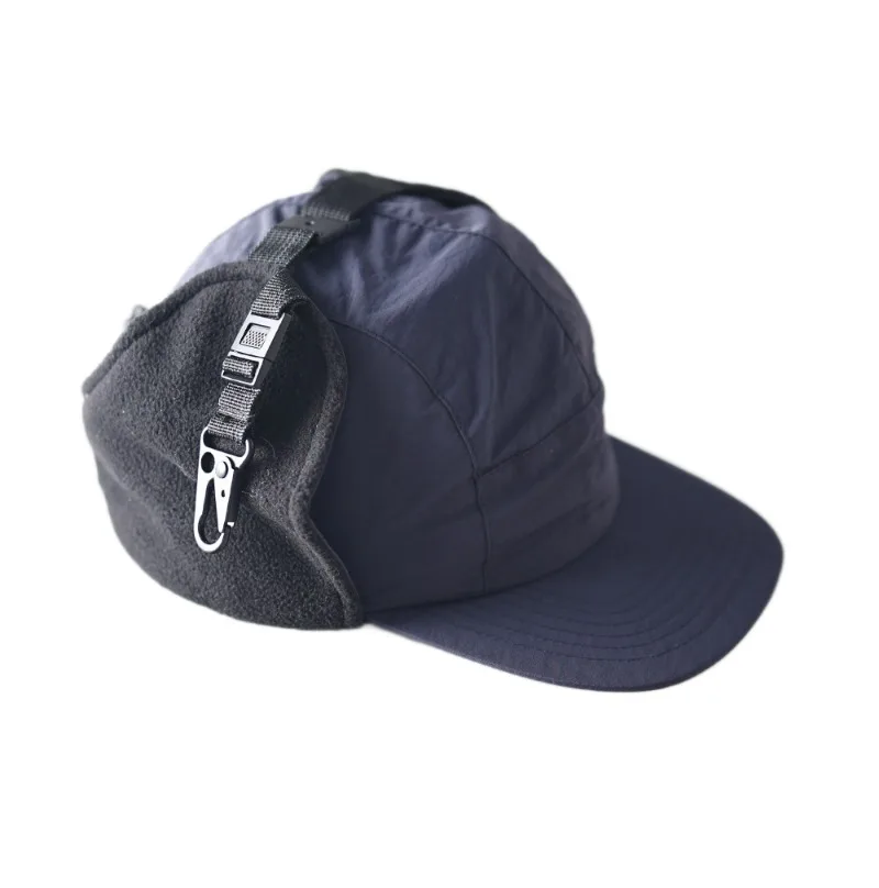 Individuell Bedruckte Outdoor-Baseballkappe mit Schnelltrocknender Ohrenschutz-Technologie und Flachem Schirm für Unisex, Winter-Fleece, Warme Fahrrad-Bombermütze – Detail 8