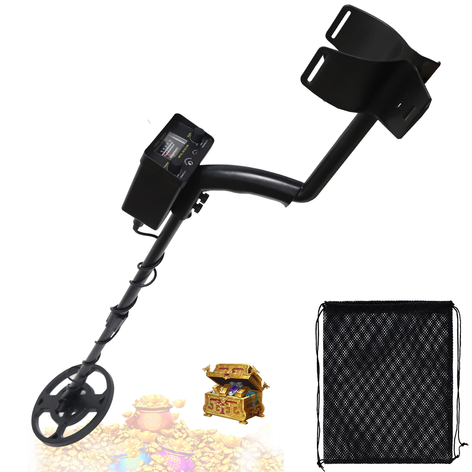 

Профессиональный металлоискатель для охоты за сокровищами, высокоточный инструмент для обнаружения металла с регулируемой длиной