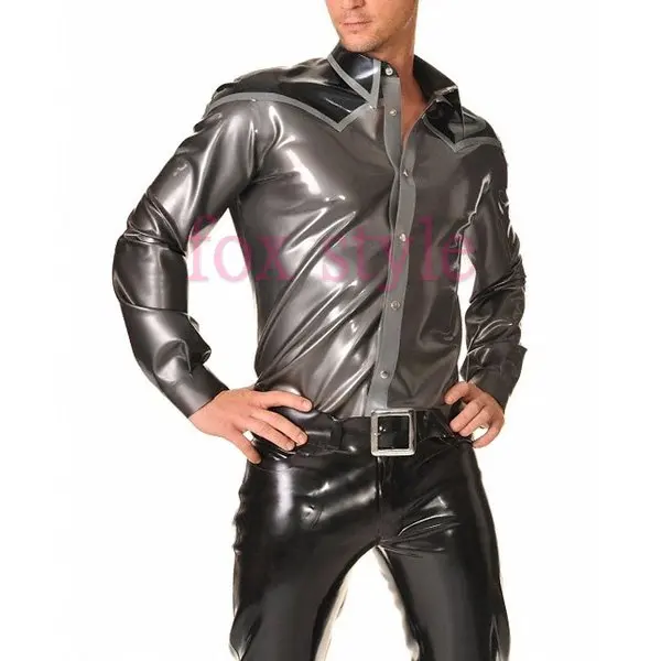 Men's nature rubber latex Long Sleeve shirt