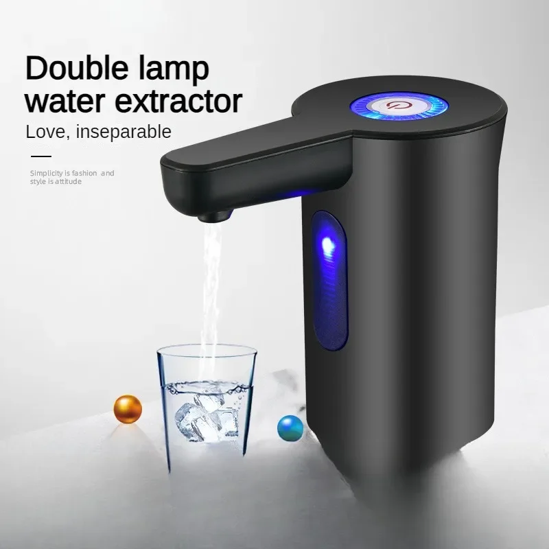 Electric Portable Water Dispenser Pump for Gallon Bottle Usb Charge with Extension Hose Barreled Tools