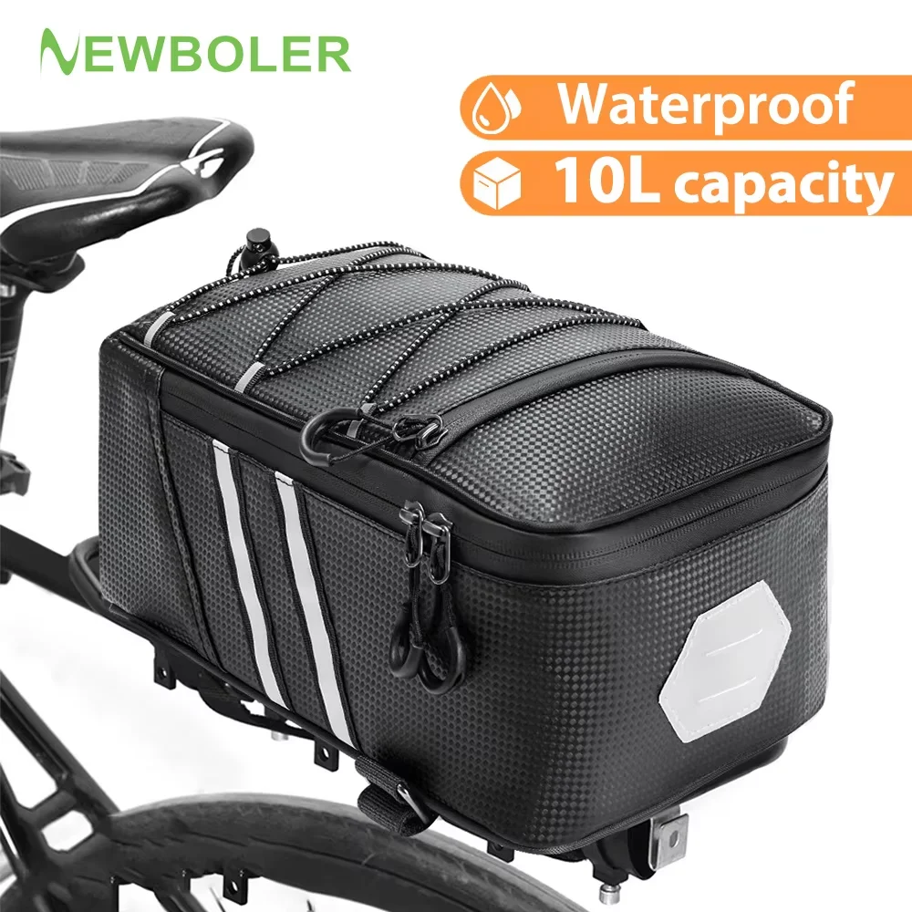 

NEWBOLER 8л/10л велосипедная сумка на заднее сиденье MTB велосипедная сумка корзина велосипедная большая вместительная водонепроницаемая дорожная сумка аксессуары для велосипеда
