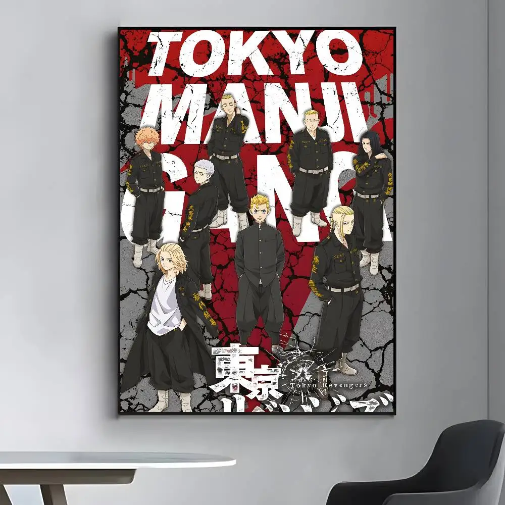 Affiche d'art en toile de dessin animé japonais Tokyo vengeance, papier d'impression esthétique HD, Art mural pour salon, Bar, décoration de maison à la mode