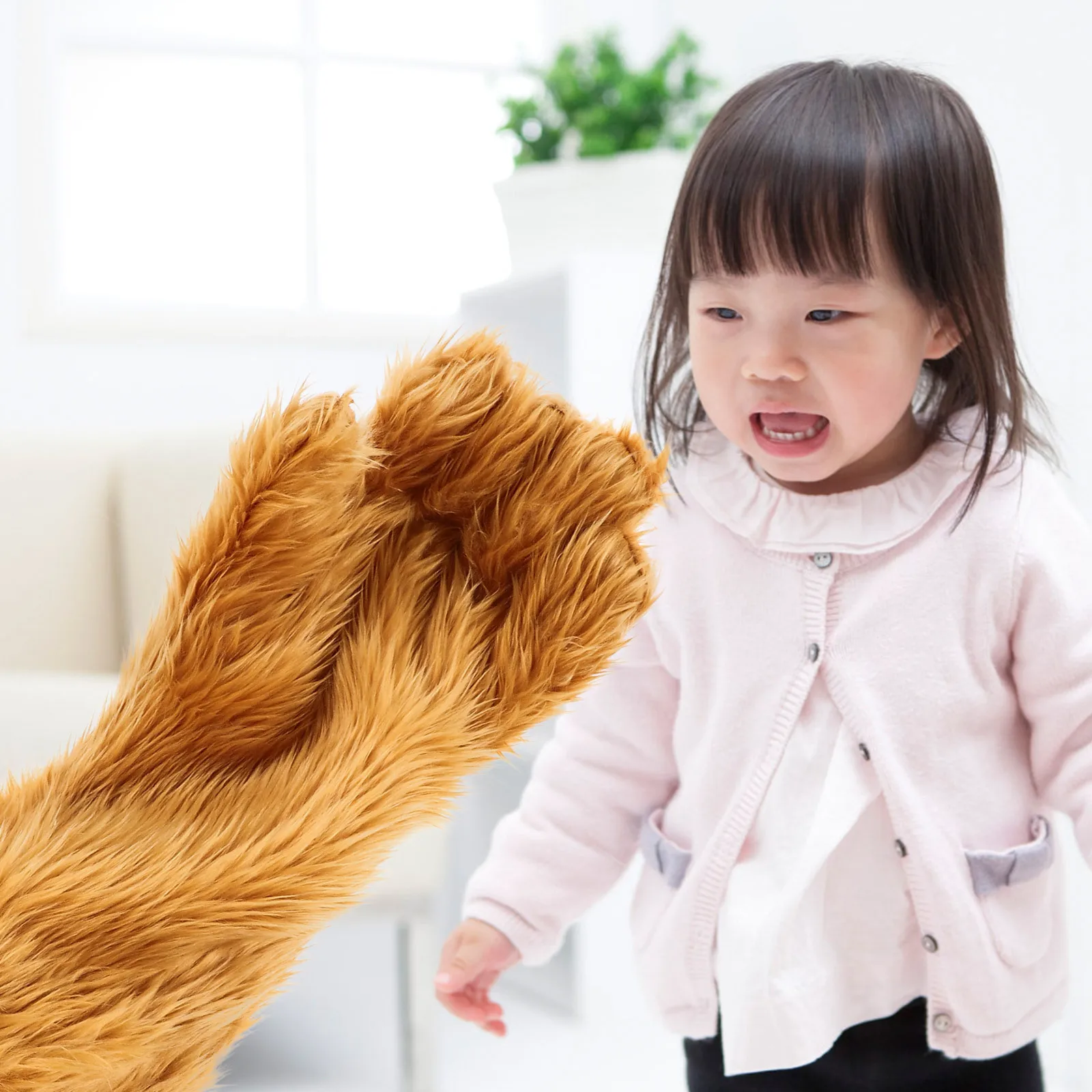 

1Pcs Bear Palm Glove Warm Glove Creative Party Prop for Winter Cosplay Photo Supply Brown Cosplay Supply Photo Prop