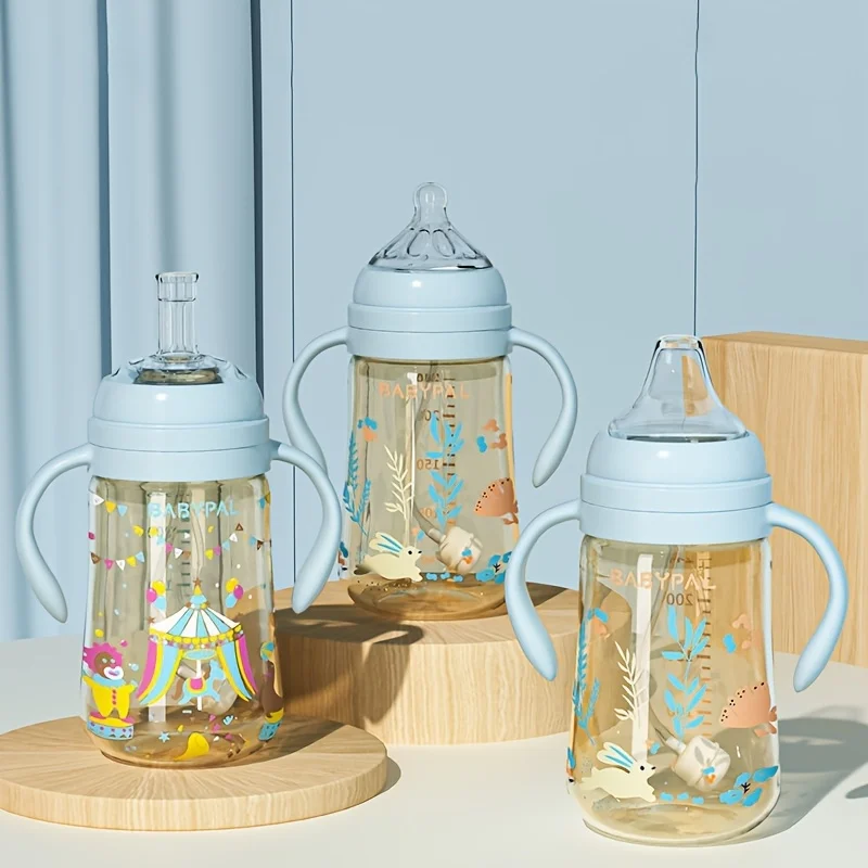 2PCS/1PC Children's Bottle with Handle - Lightweight PP material, BPA free, easy to grip and clean, perfect Christmas and bir