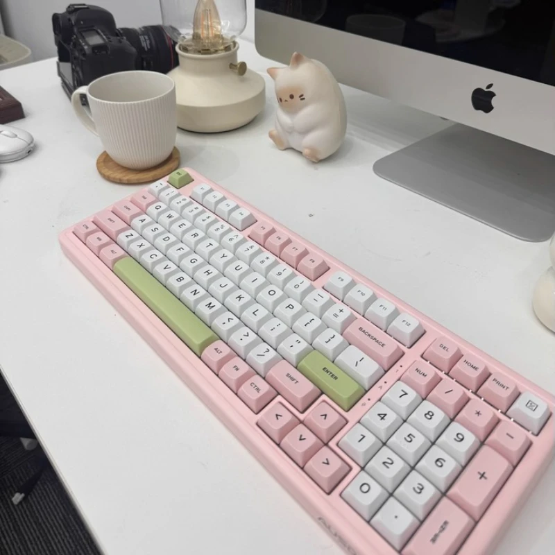 

AUSDOM H98 Bluetooth Wireless Three Mode Keyboard Ergonomic Low Latency Hot Swap Customized Mechanical E-sports Gaming Keybaord