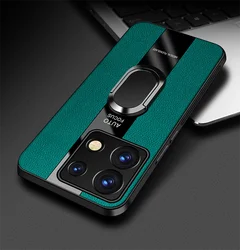 Cover For Redmi Note 13 Pro POCO X6 M6 Pro Luxury Leather Ring Magnetic Phone Case For Redmi Note13 Pro+ Shockproof Bumper Funda