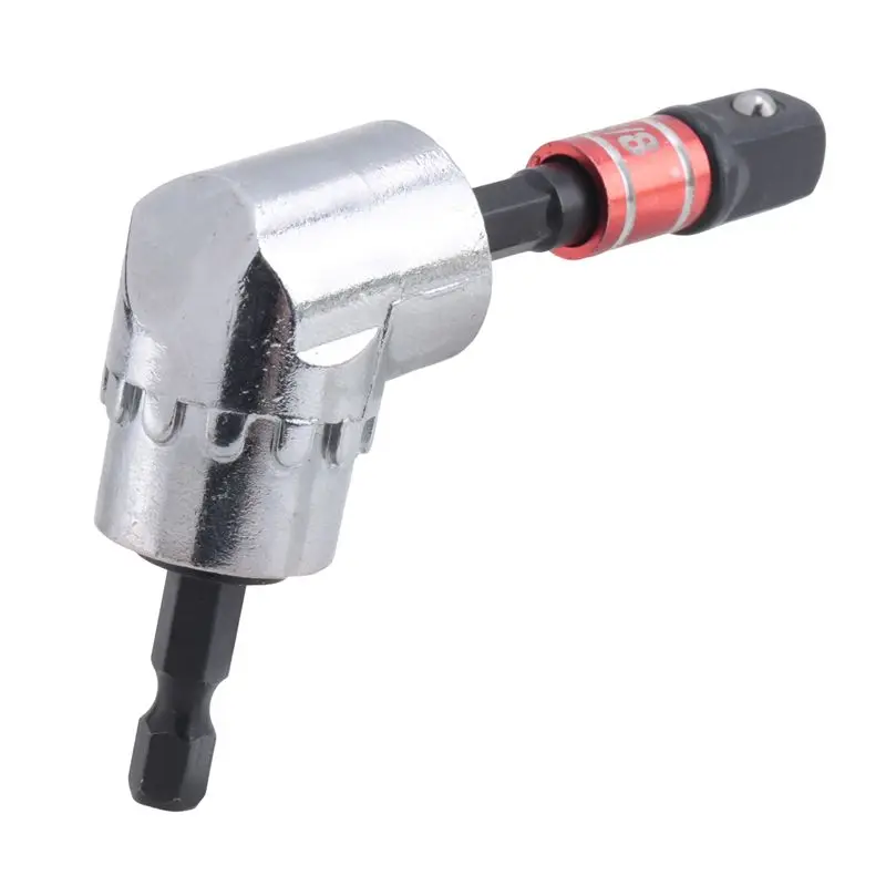 HRBAJ-Impact Grade Power Hand Tools Driver Sockets Adapter Extension Set, 3Pcs Hex Shank Drill Nut Driver Bit Set + 105 Degree R