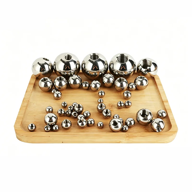 1pc Thread Half Hole Metric Stainless Steel Drilling Balls Female Thread Blind Hole Smooth Ball Bead M2 M3 M4 M5 M6 M8 M10 M12 view 5