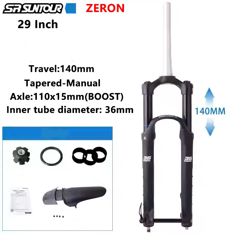 SUNTOUR ZERON Bicycle Fork 27.5 inch 29 inch Mountain Bike Front