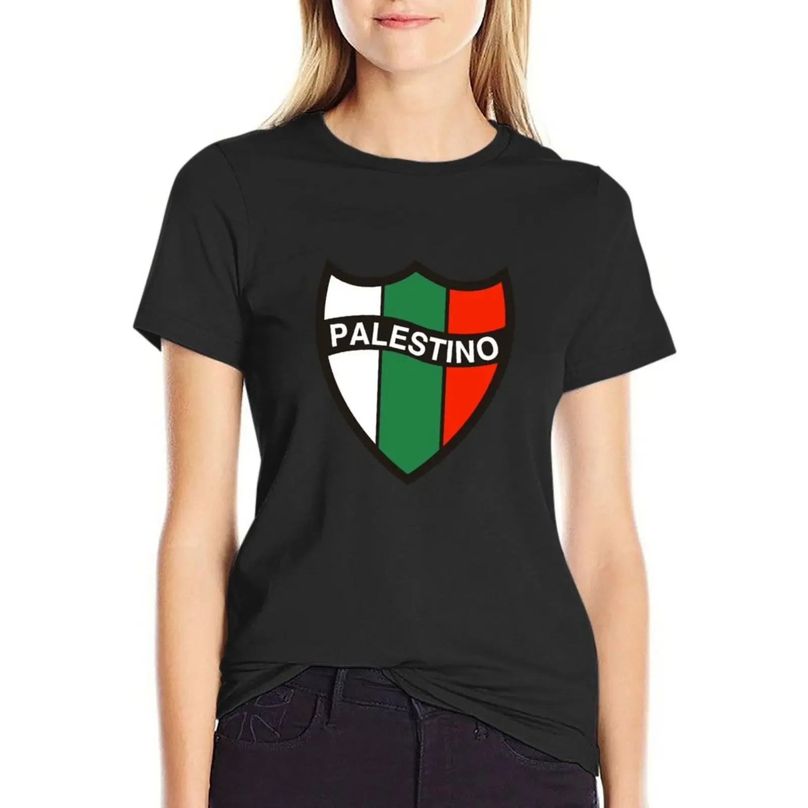 

Club Deportivo Palestino Chile T-Shirt plus sizes vintage clothes Short sleeve tee cat shirts for Women