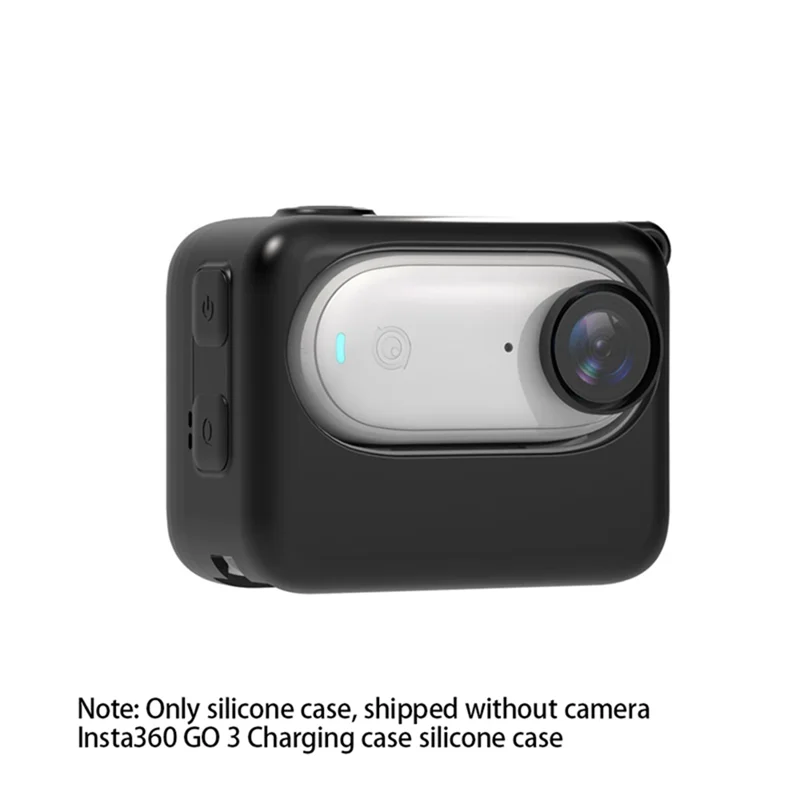 FULL-For Insta360 GO 3 親指カメラ充電ケース シリコン保護ケース 滑り止め 落下防止 多機能 レッド