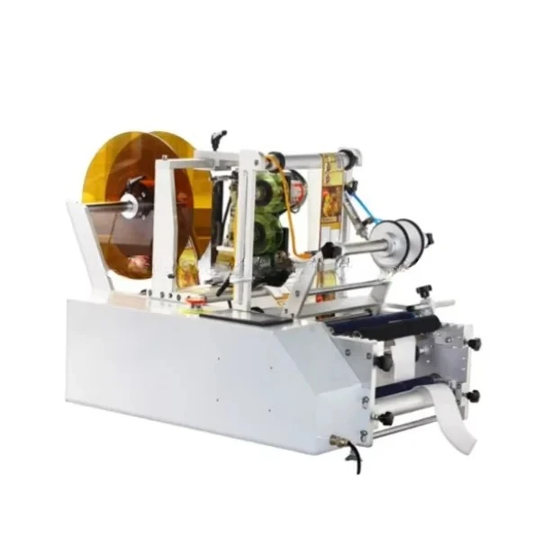 

Полуавтоматическая машина для аппликации наклеек, стеклянные бутылки/банки/винновые пластиковые круглые бутылки, этикетки, настольная этикетировочная машина