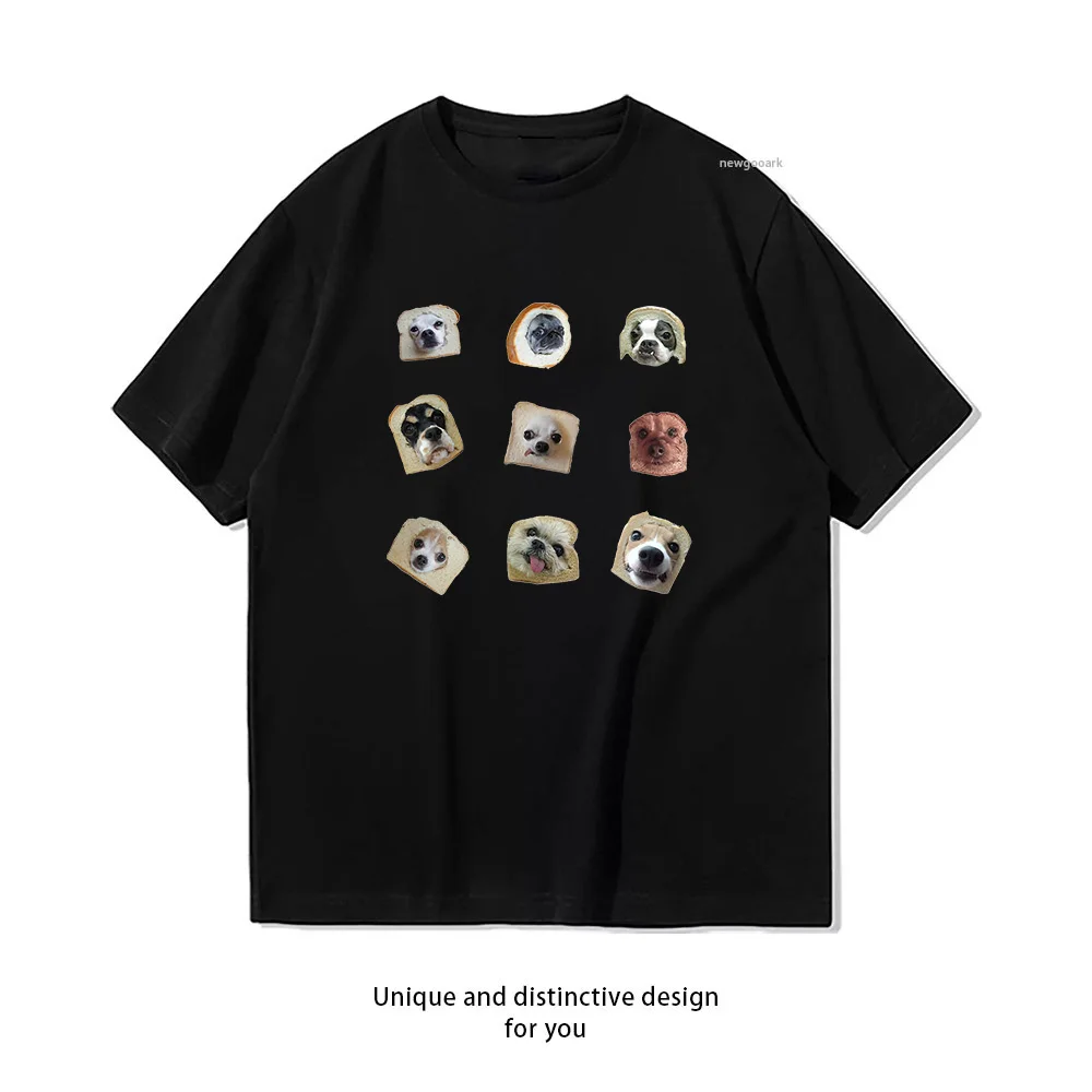 Bread Doggos T-Shirt woman man Casual cotton graphic t shirts Adult streetwear camisetas tops tee Short-sleev Summer