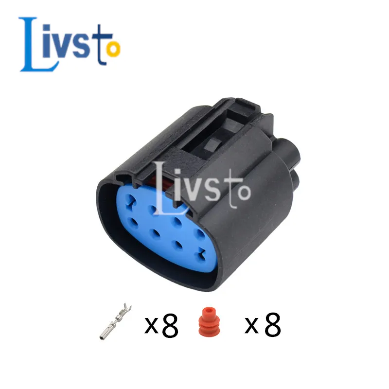 5/10/20/50 Sets 8 Pin Female Electric Plug Waterproof Auto Connector 4-1437710-6 DJ7082Q-1.5-21