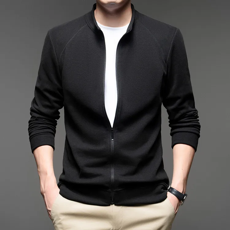 

Мужская куртка на молнии Long Sve Fce на подкладке, двухслойный термостойкий топ, повседневная одежда на весну, осень и зиму