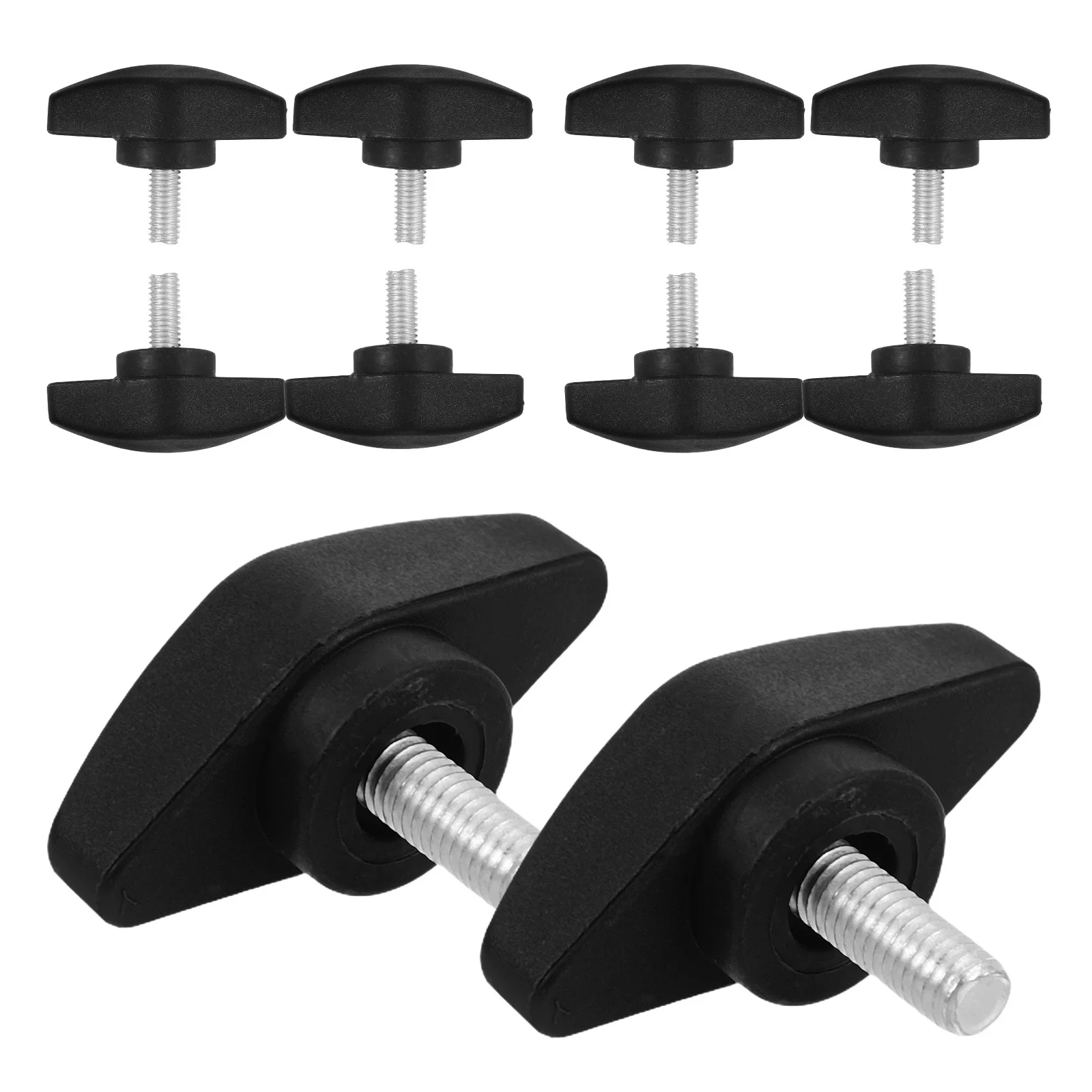 

50Pcs Universal T-Knob Thumb Screw Microphone Stand Clamping Fastener Plastic T-Handle for Recording Studio Conference M5