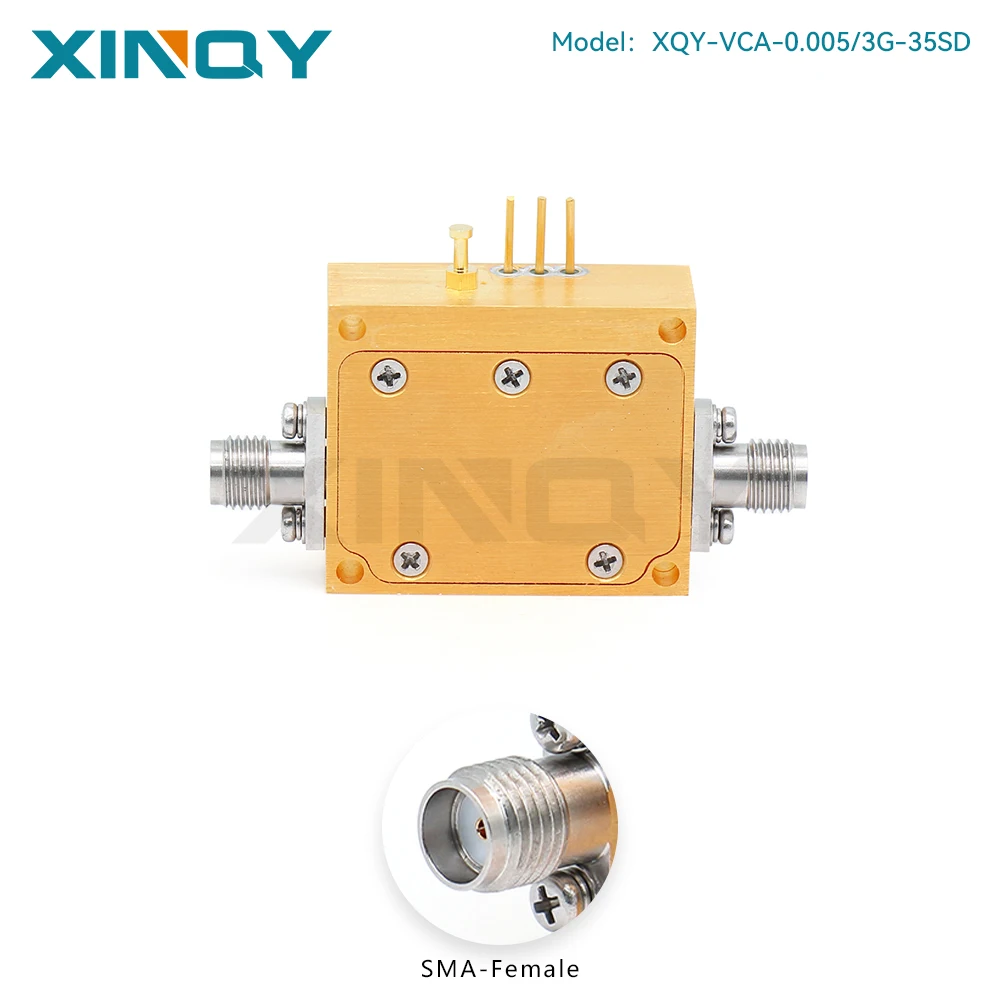 XINQY 0.005-3GHz RF Voltage Controlled Attenuator Wideband Attenuation P/L Band Voltage Control Attenuator
