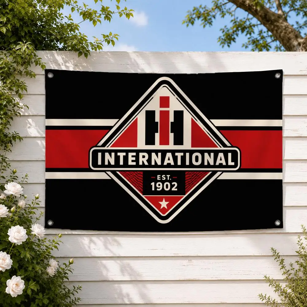 Brand International Harvester Flags decor flag banner,wall hanging flag,indoor outdoor wall decor,yard garden porch patio