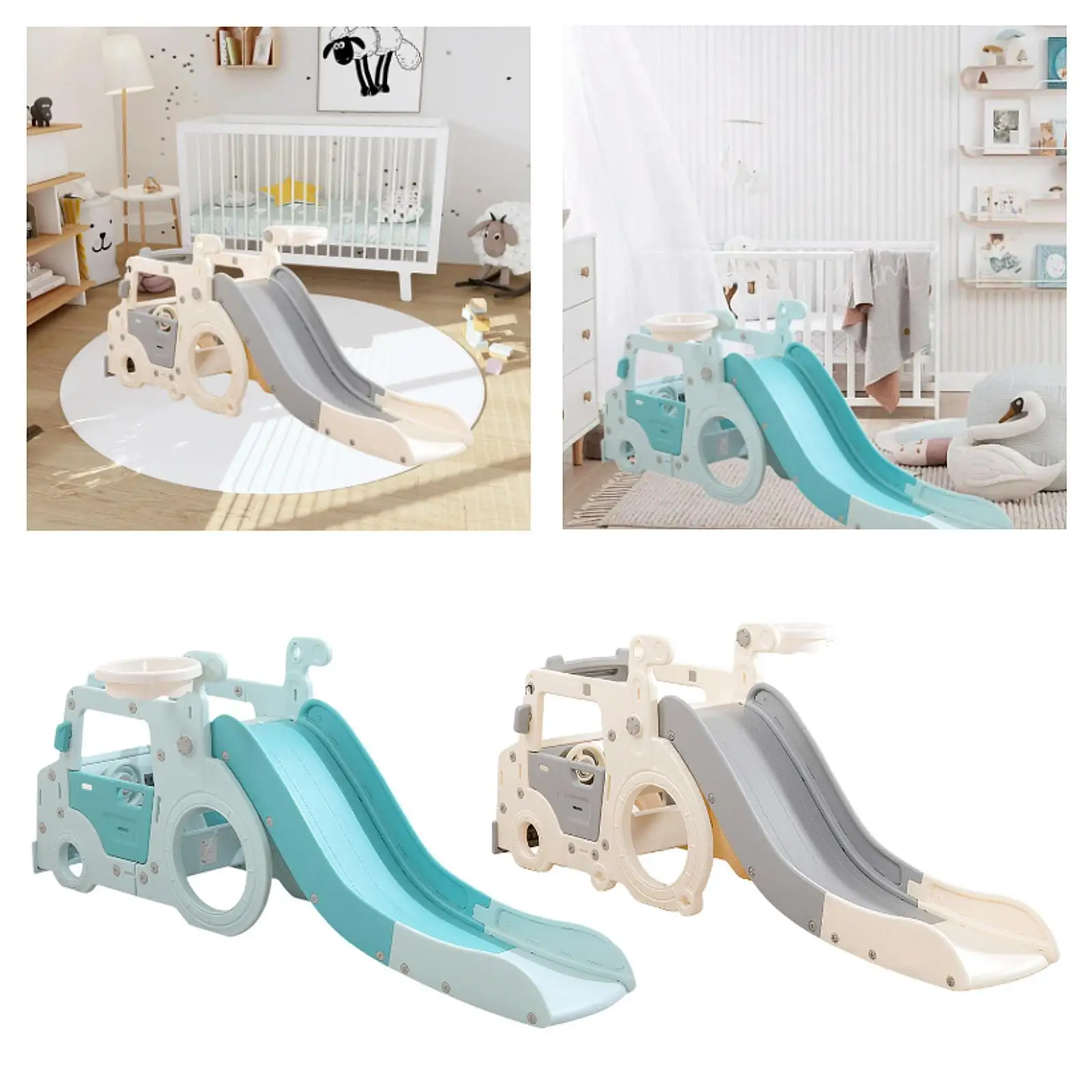 Foldable Kids Baby Slide Indoor Playset Folding Kids Soft Play Equipment