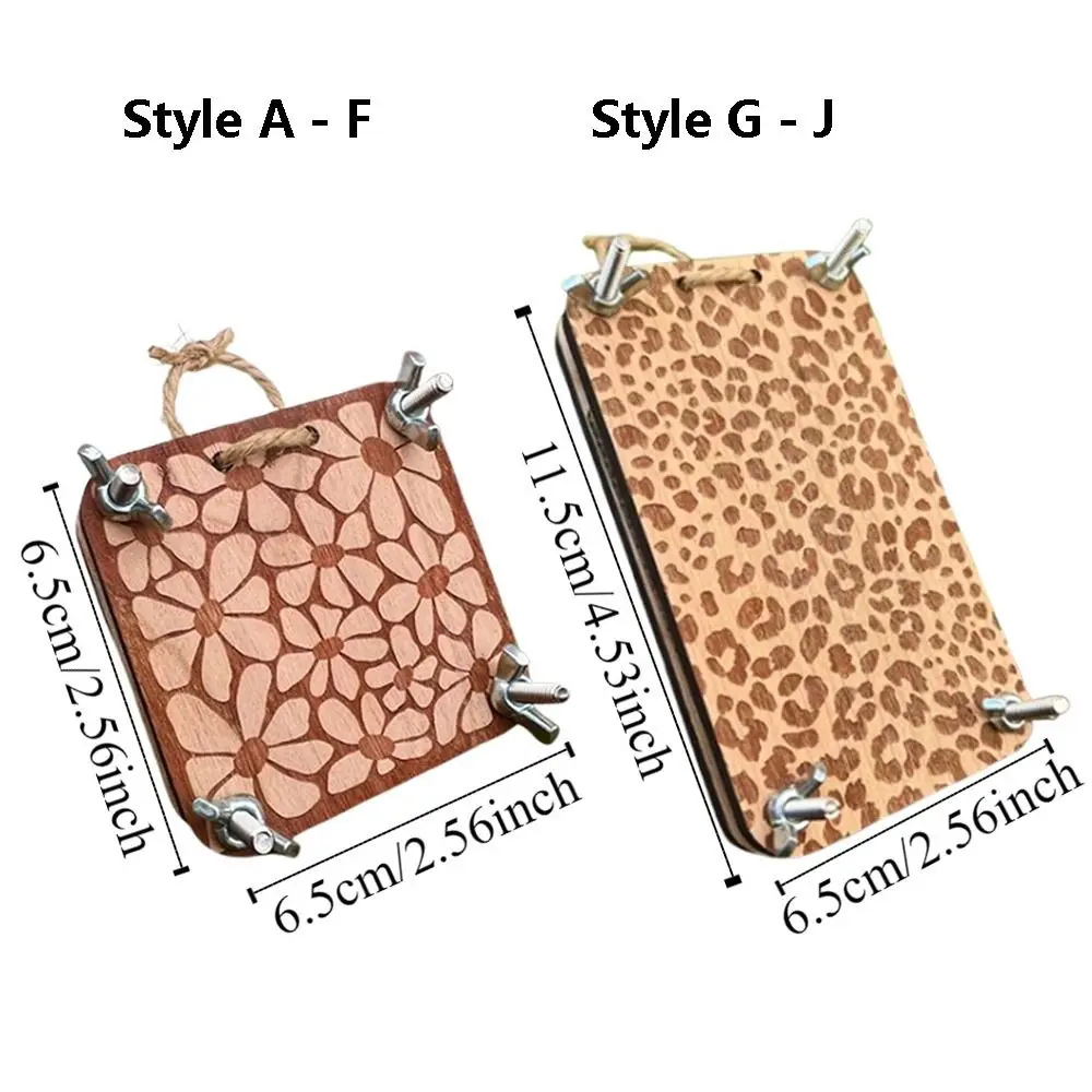 Wooden Pocket Flower Press Creative DIY Plant Specimen Press Multi-style Bag Pendant Specimen Embossing Device Plant Lover Gift