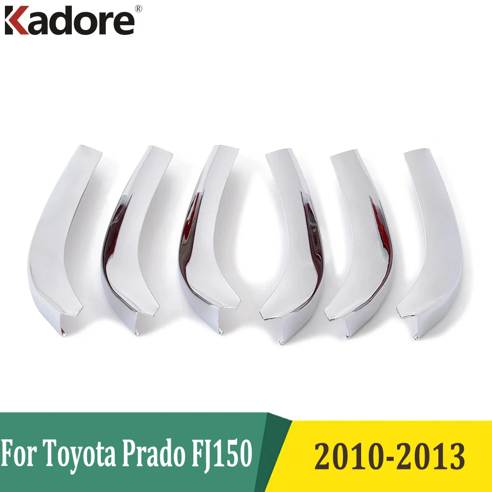

For Toyota Prado FJ150 2010 2011 2012 2013 ABS Chrome Front Racing Grilles Grill Cover Trim Stickers Styling Car Accessories