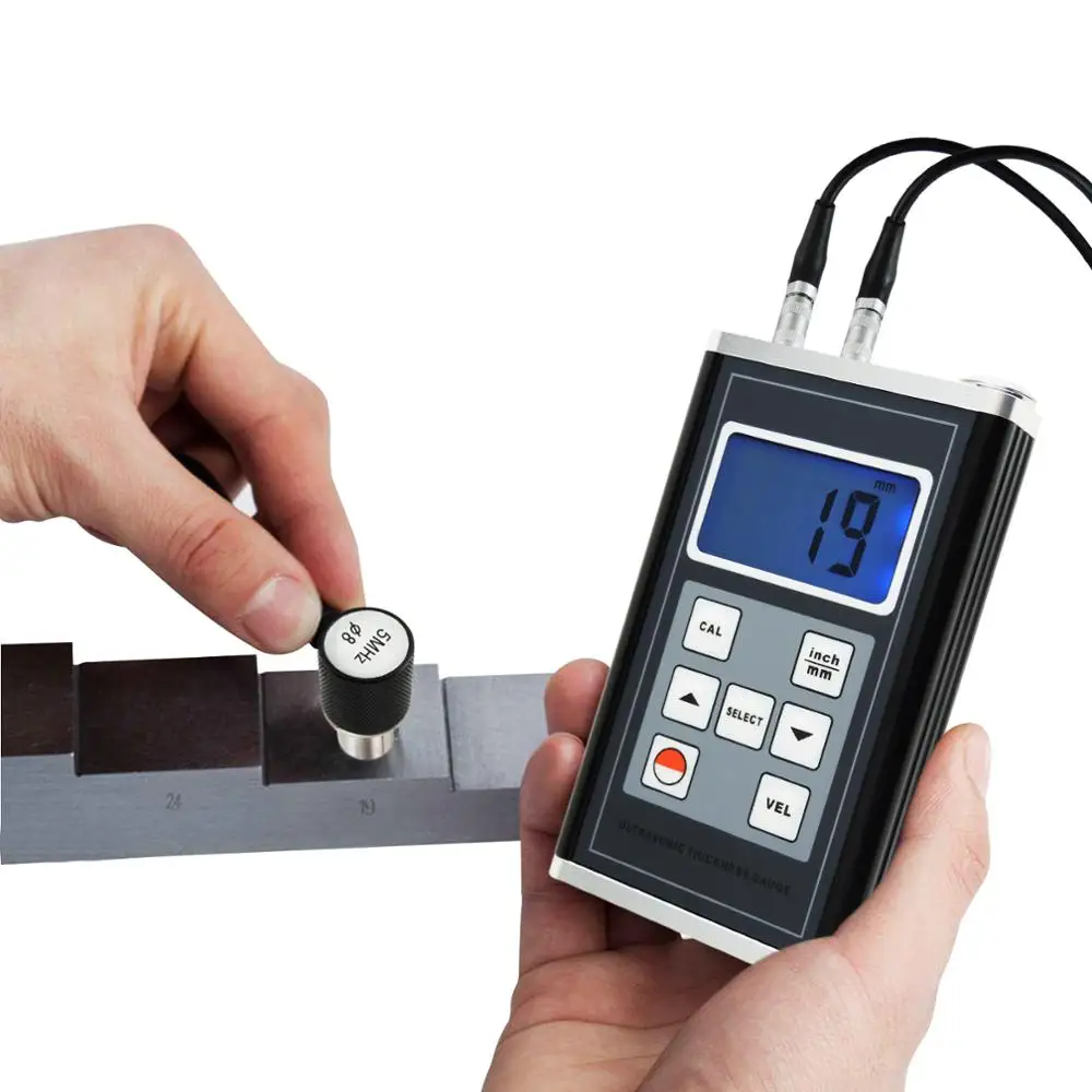 Digital ultrasonic thickness gauge 0.9~ 400mm series iron pipe polyvinyl chloride red copper (can be customized with samples)