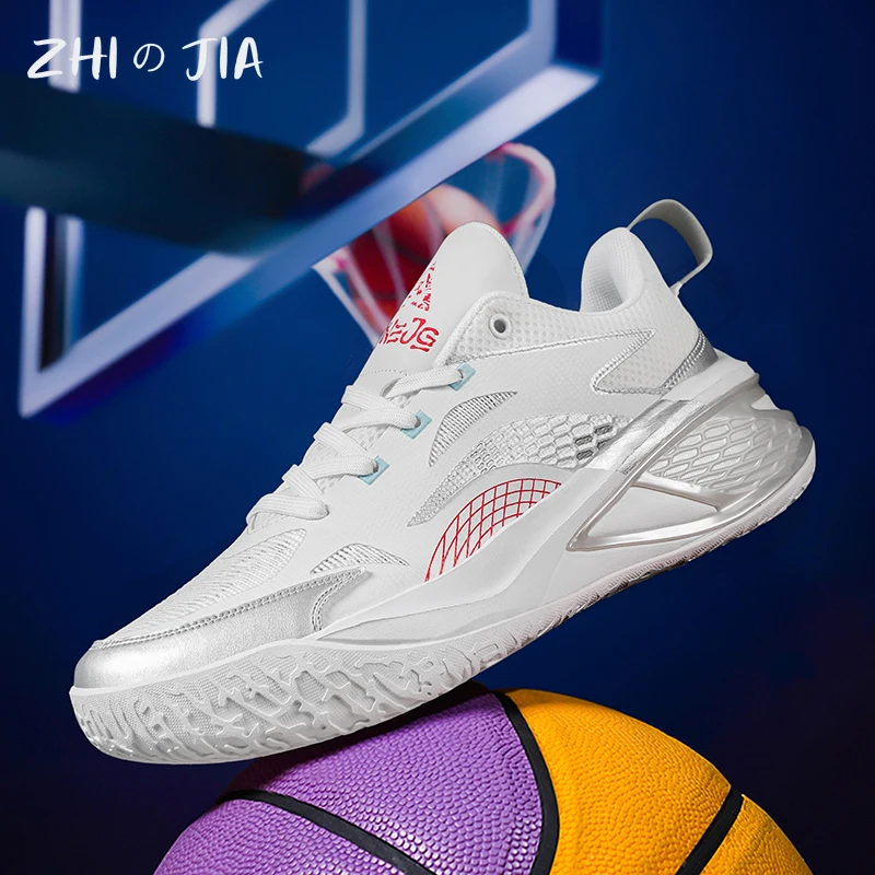 

Новые весенне-летние тренировочные баскетбольные кроссовки для пар, мужская дышащая обувь с сеткой, модные трендовые противоскользящие кроссовки 36-45